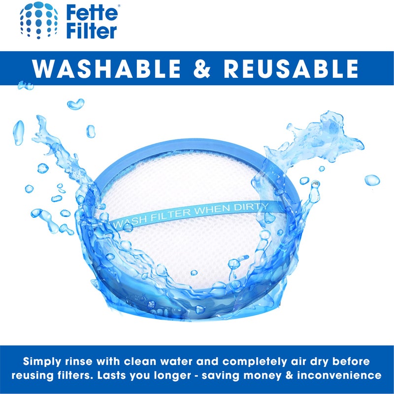 Fette Filter - Vacuum Filter Compatible with Select Hoover Vacuums. Compare to Part # 440010894 - Pack of 4 - Image 3